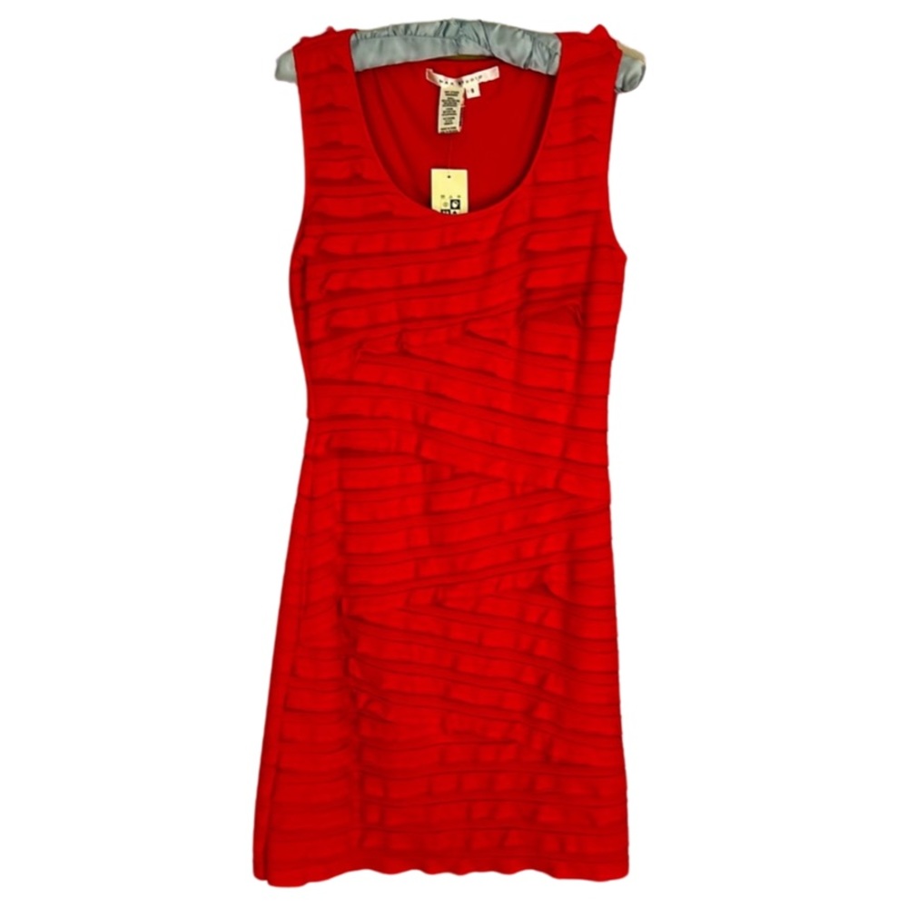 NWT Max Studio red ruffle dress
